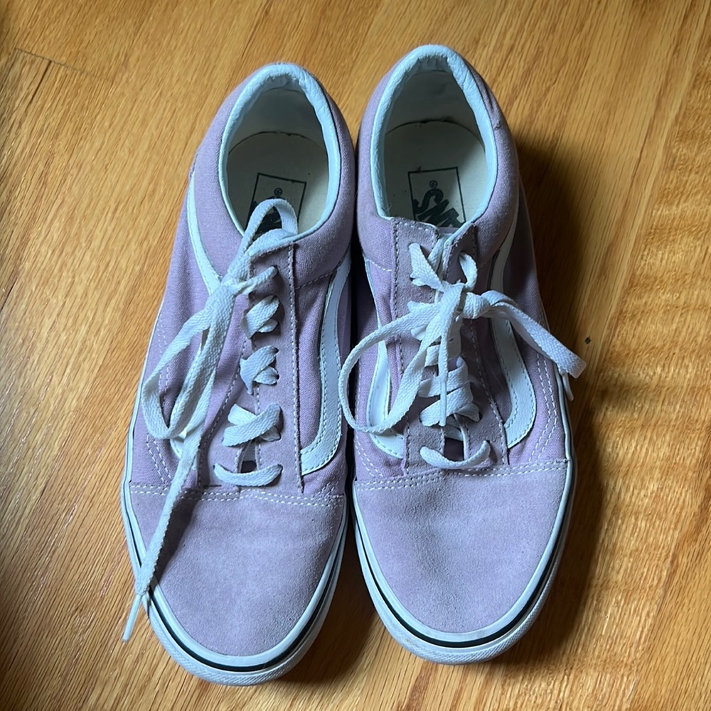 light purple old skool Vans